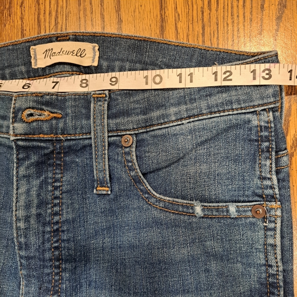 Madewell Curvy High Rise Skinny Jeans: Drop Step Hem Edition - Picture 9 of 11